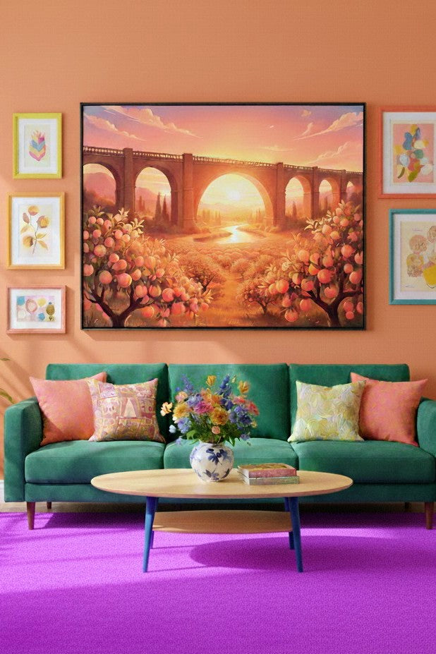 Golden Hour At Peachtree Bridge